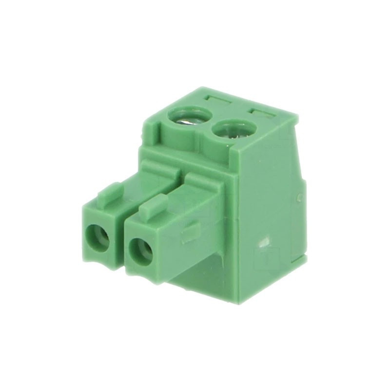 Bornier débrochable 3.81mm Femelle 2 points