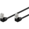 Câble RJ45 coudé Cat 5e F/UTP noir