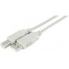 Cordon USB 2.0  Male Type A/B 1,80m
