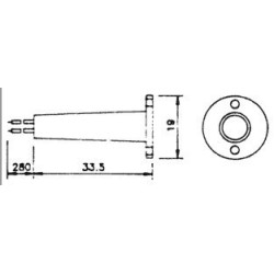 Recessed magnetic sensor