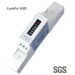 Energy meter with DIN rail...